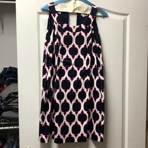 Crown & Ivy Dress Navy Hot Pink White Size 16